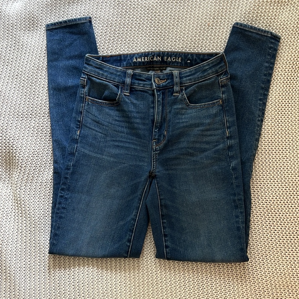 American Eagle 360 Next Level Stretch Super Hi-Rise Jegging 0Long